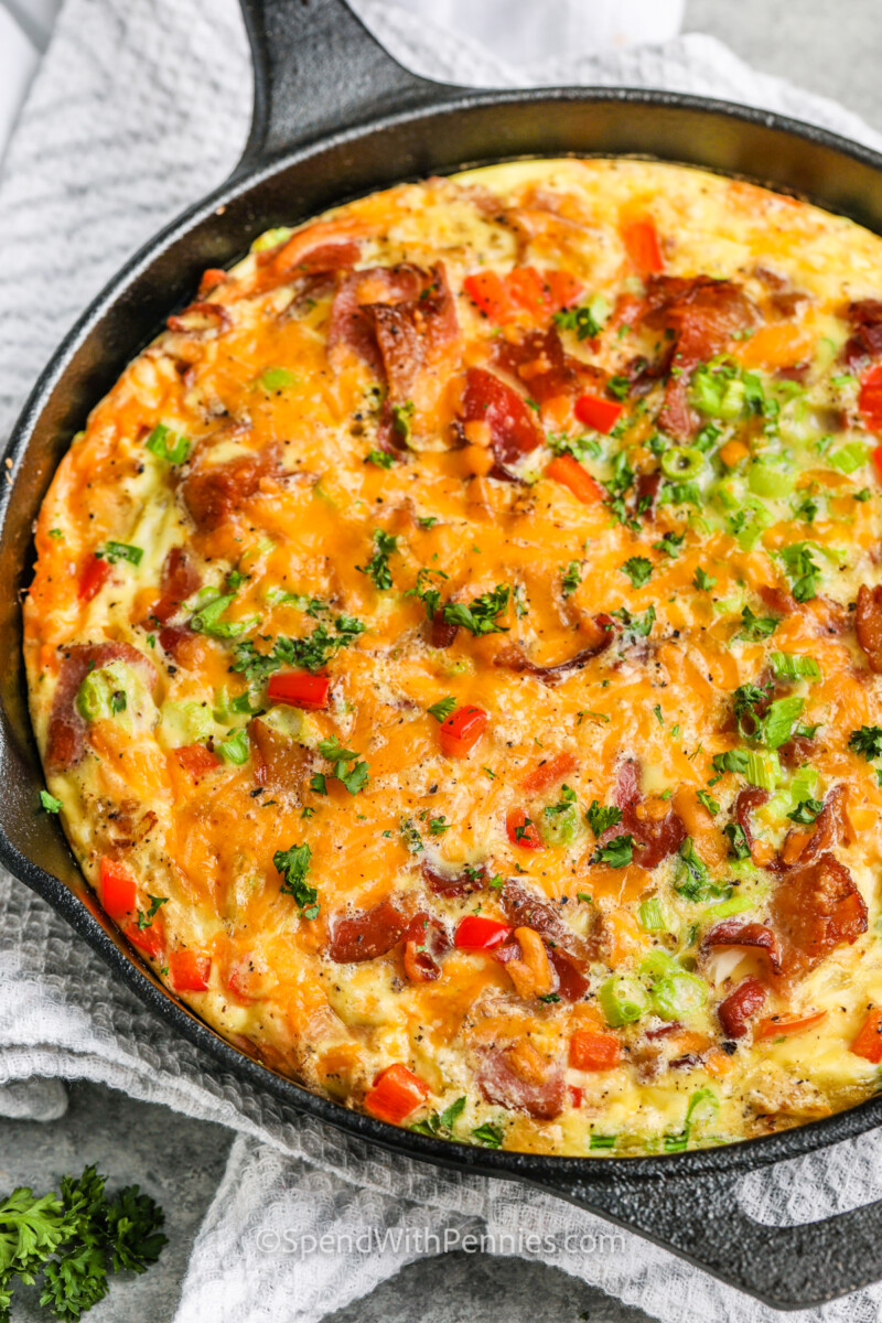 Easy Frittata Recipe - Spend With Pennies