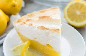 slice of lemon meringue pie