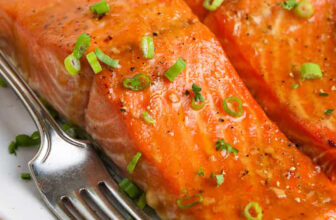 plated Baked Salmon Fillets