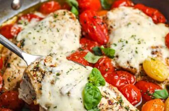 pan of Easy Chicken Caprese