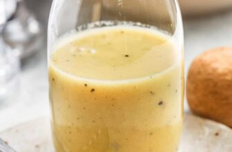 Easy Dijon Vinaigrette and a salad