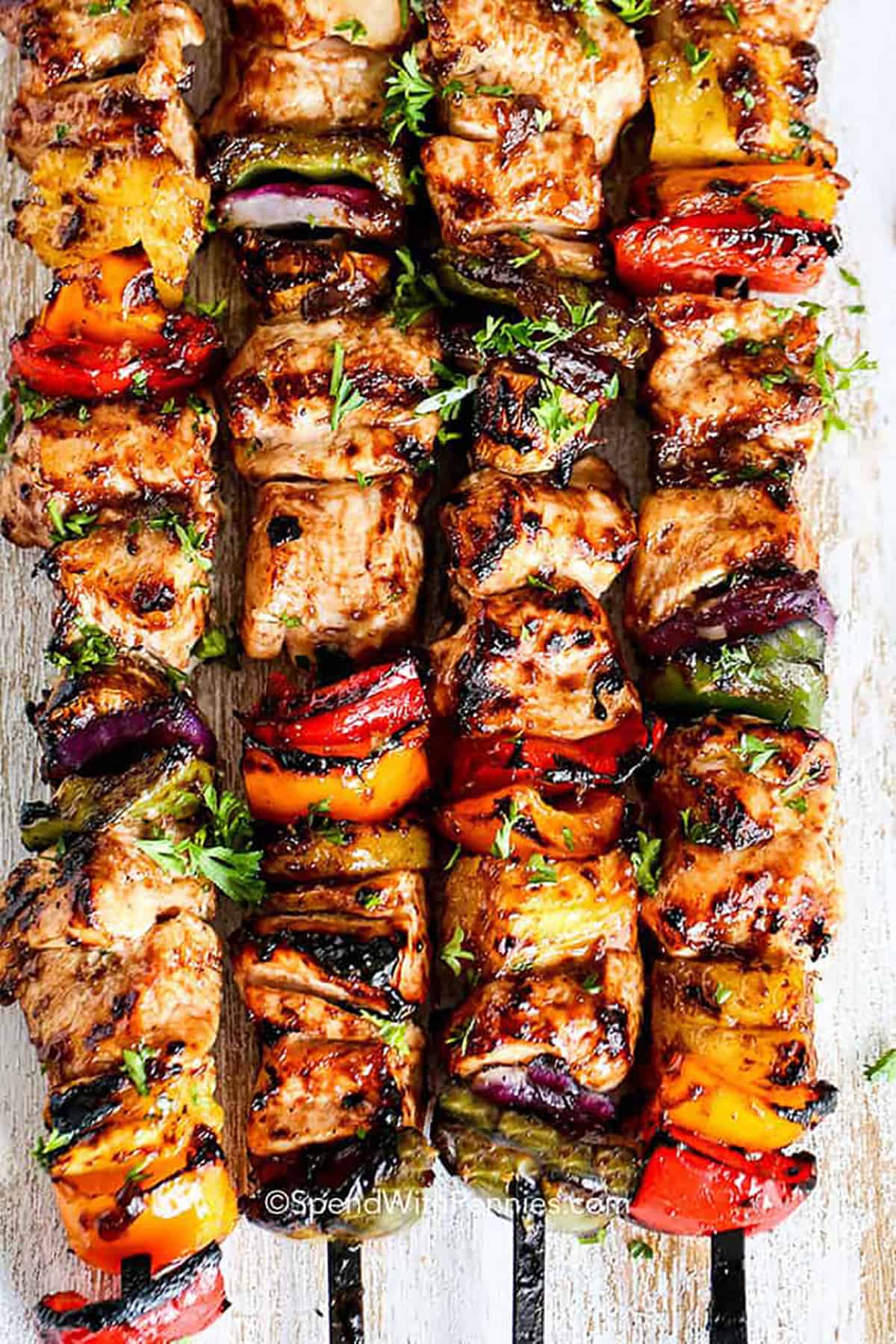 grilled Hawaiian Chicken Kabobs