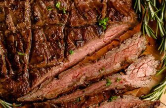 sliced Balsamic Marinated Flank Steak