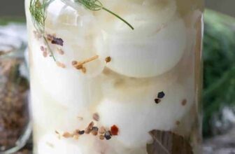 Easy Pickled Eggs in a jar