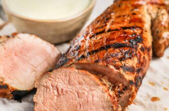 Grilled Pork Tenderloin with dip