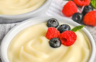 bowls of Vanilla Custard.