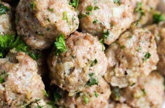 bowl of Turkey Meatballs