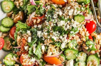 Creamy Mushroom Risotto in a bowl