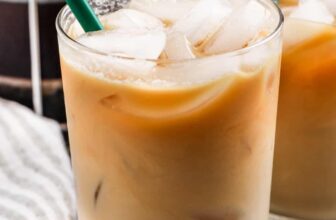 glasses of Vanilla Sweet Cream Cold Brew with straws