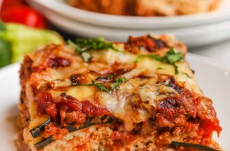 slice of Zucchini Lasagna