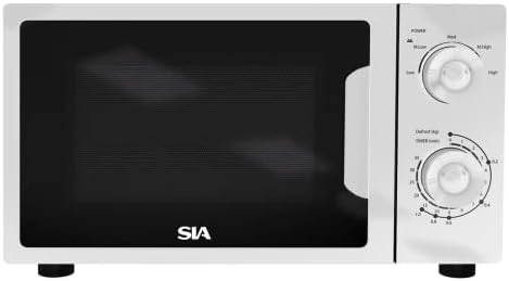 20L Microwave In White Freestanding Analogue Dials 700W SIA 