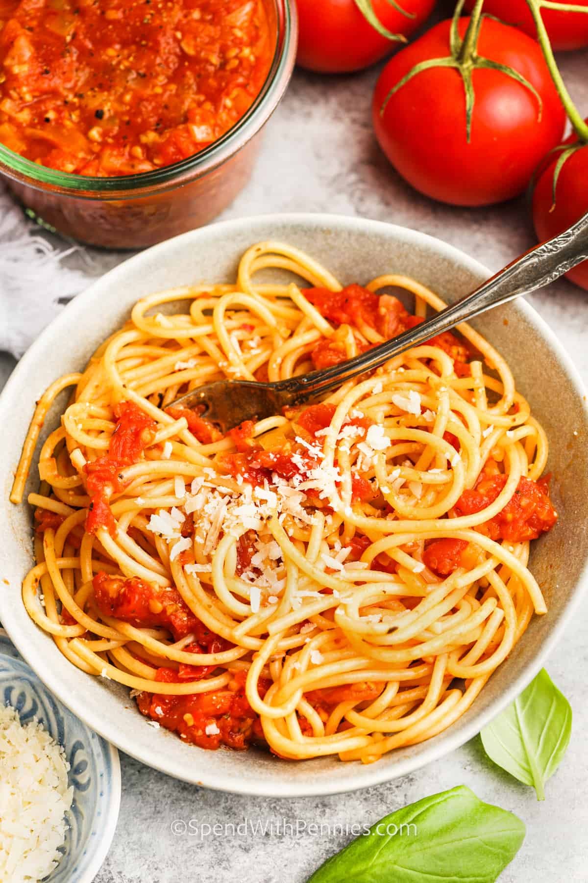 Homemade Roasted Tomato Sauce - Spend With Pennies