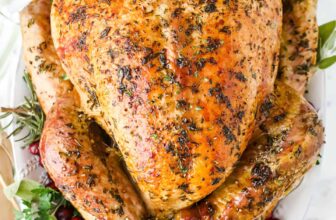 plated turkey to show How Long to Cook a Turkey