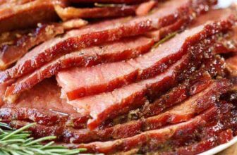 plated Crock Pot Ham