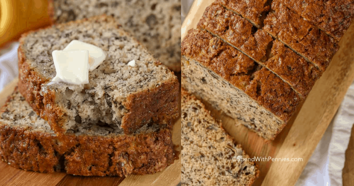 Easy Banana Bread Recipe - Spend With Pennies