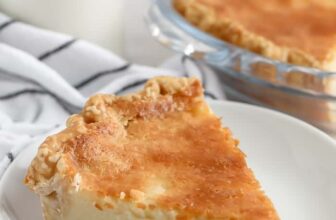 A slice of Buttermilk Pie