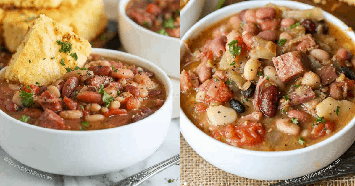 Ham and Bean Soup (Crock Pot Version)
