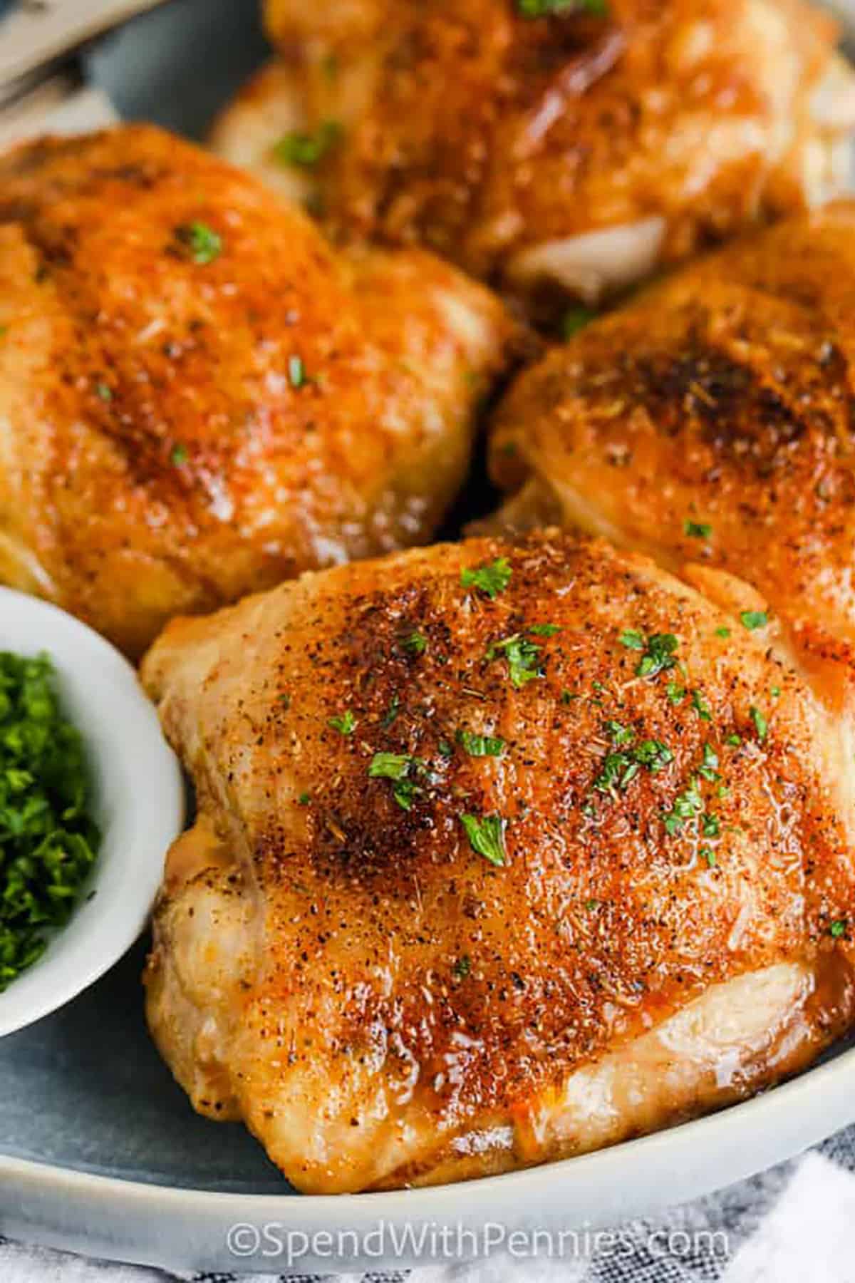 Air Fryer Chicken Thighs - Spend With Pennies