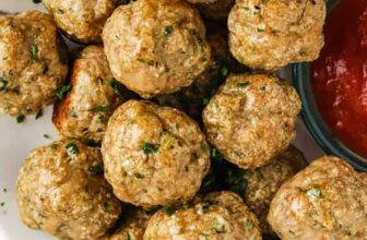 Chicken Meatballs with dip