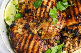 marinated Cilantro Lime Chicken on a plate