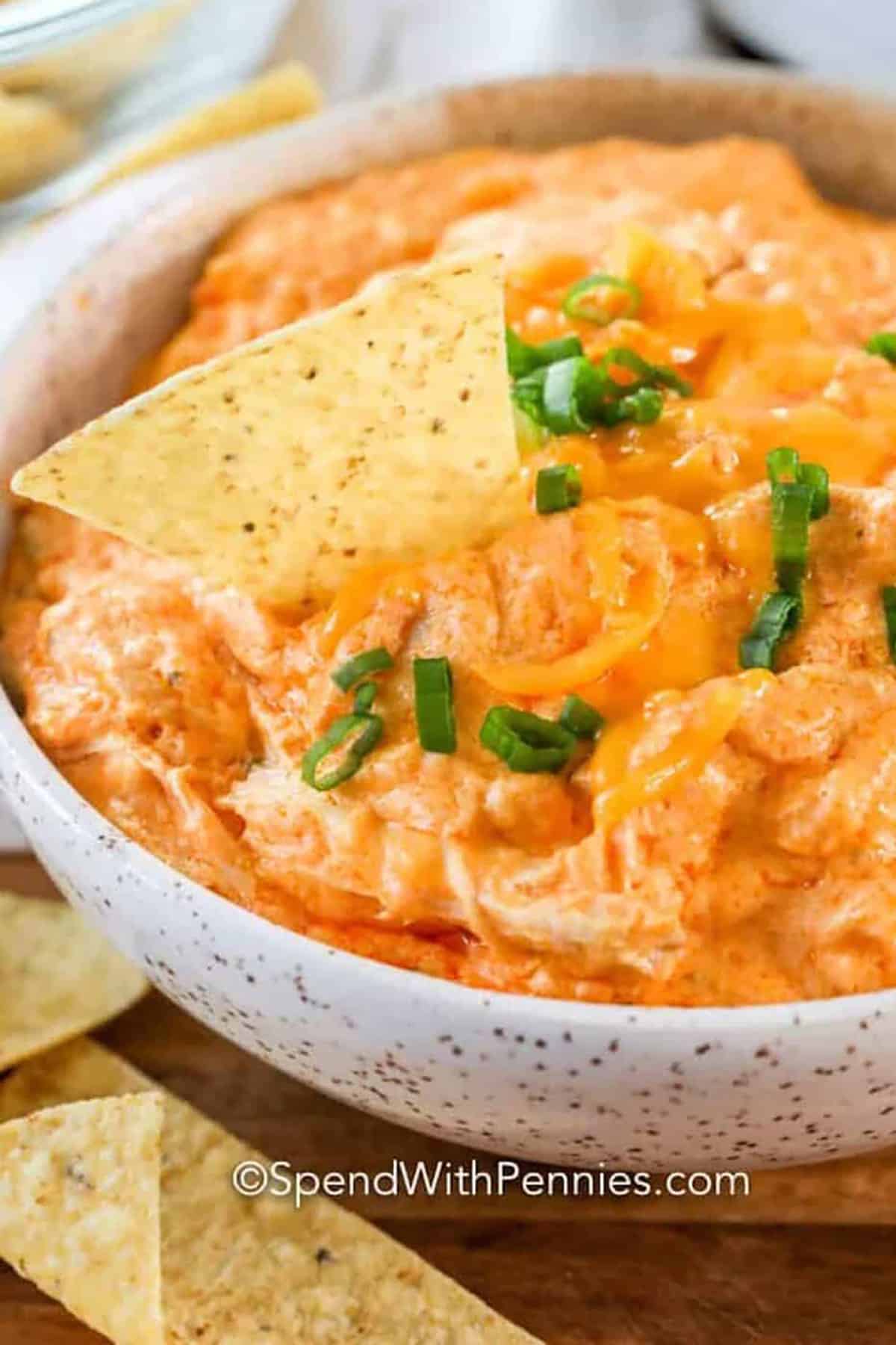 Crockpot Buffalo Chicken Dip - Spend With Pennies