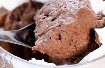 close up of Easy Chocolate Mousse