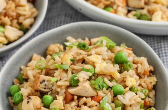 plated Easy Fried Rice Recipe