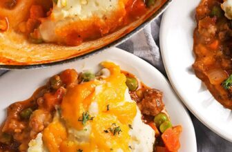 plates of Easy Shepherd's Pie Recipe