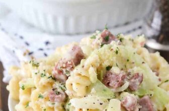 reuben casserole on a plate